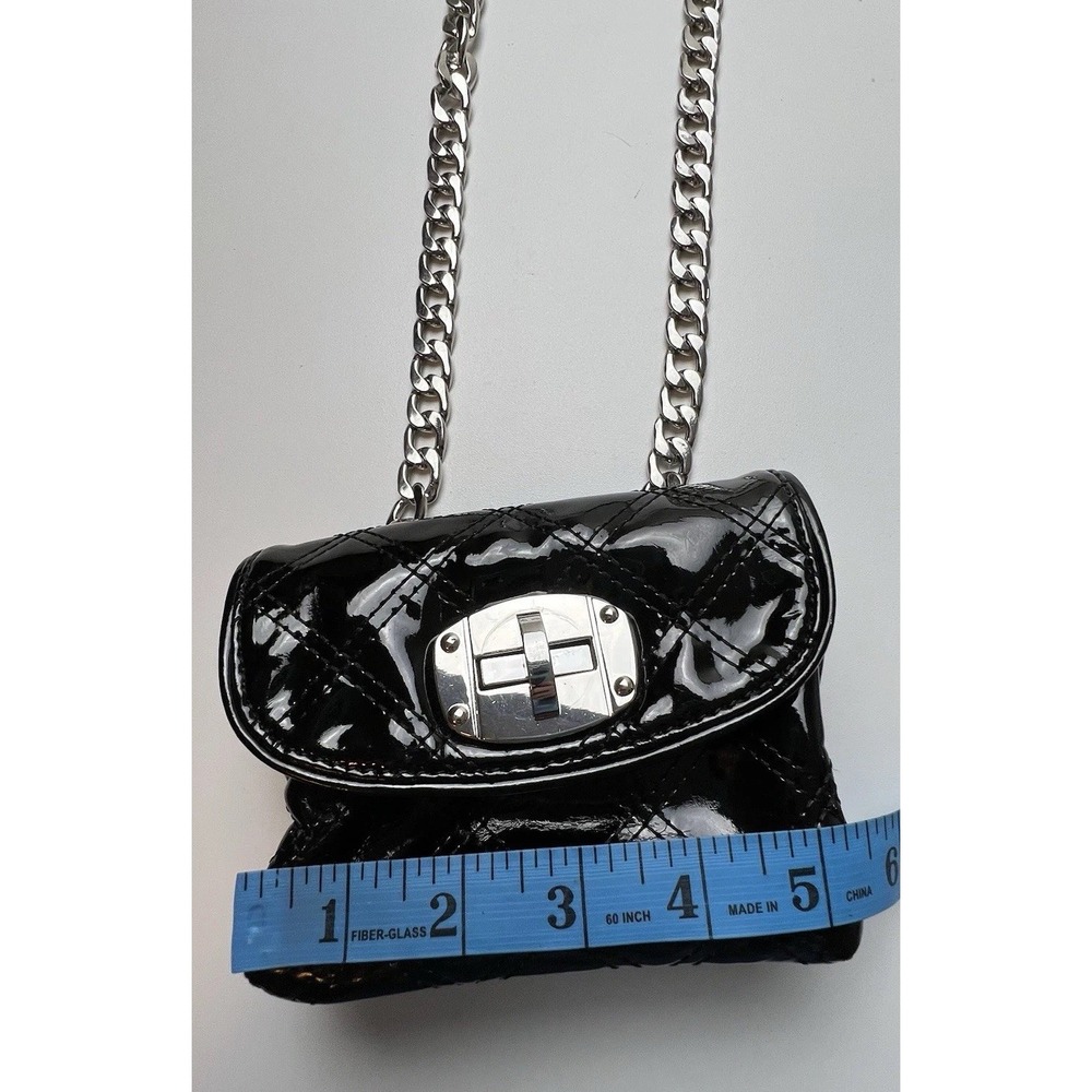 White House Black Market Patent Small Cross Body Fanny Pack Convertible Handbag - Picture 3 of 9